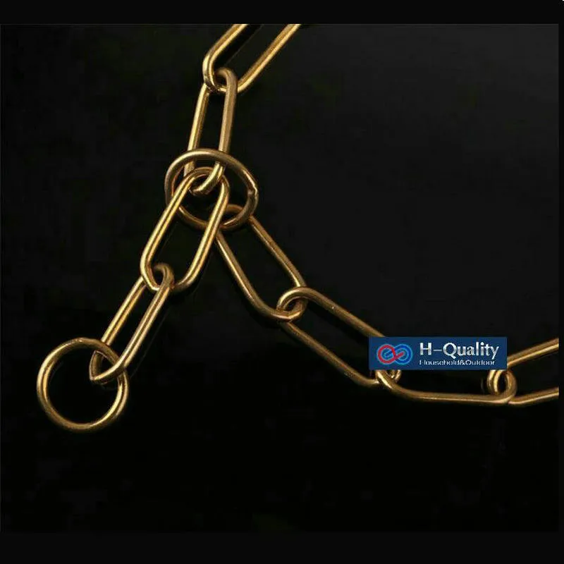 Classic-Free-Shipping-Show-Quality-Strong-Solid-Brass-4X750MM-Size-Dog-Chain-Dog-Collar-Snake-P (2)
