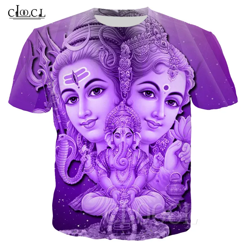 Hindu Gud Lord Shiva T-shirt Kvinnor Män 3d Print Lord Shiva T-shirts Toppar Kortärmad Casual Streetwear Pullovers Drop Shipping 1117