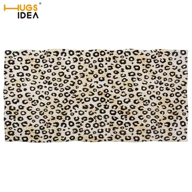 HUGSIDEA Telo mare da bagno con stampa leopardata di lusso 3D Design in pelliccia di ghepardo Spa Sport Coperta da palestra Asciugamano da doccia ad asciugatura rapida Bathroom265r