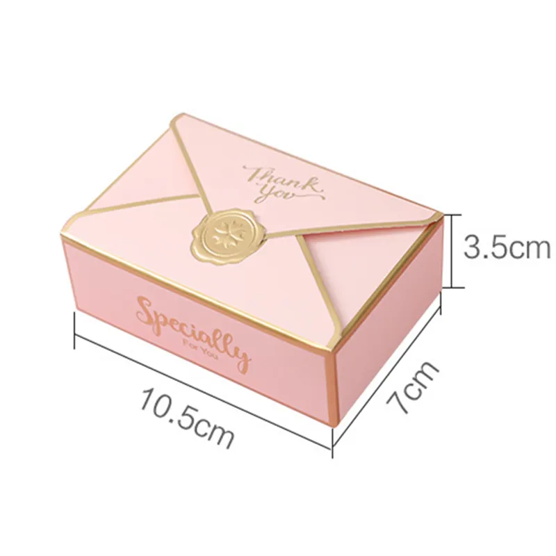 Caixa de presente criativa simples embalagem envelope forma presente de casamento caixa de doces favores festa de aniversário natal jelwery decoração y11212825