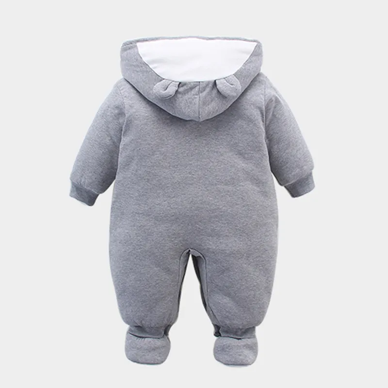 Pasgeboren Baby Totoro Romper Japanse Anime Baby Katoenen Jongen Meisje Capuchon OnePiece Dikke Kleding Winter Bebe Outfits LJ2010233951294
