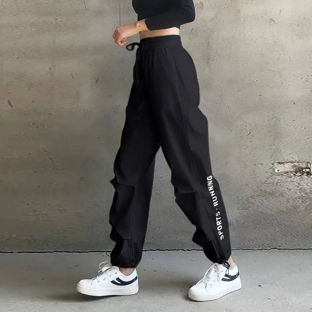 High waist pants loose joggers women army harem camo pants streetwear punk black cargo pants women s trousers Korean ins LJ200820