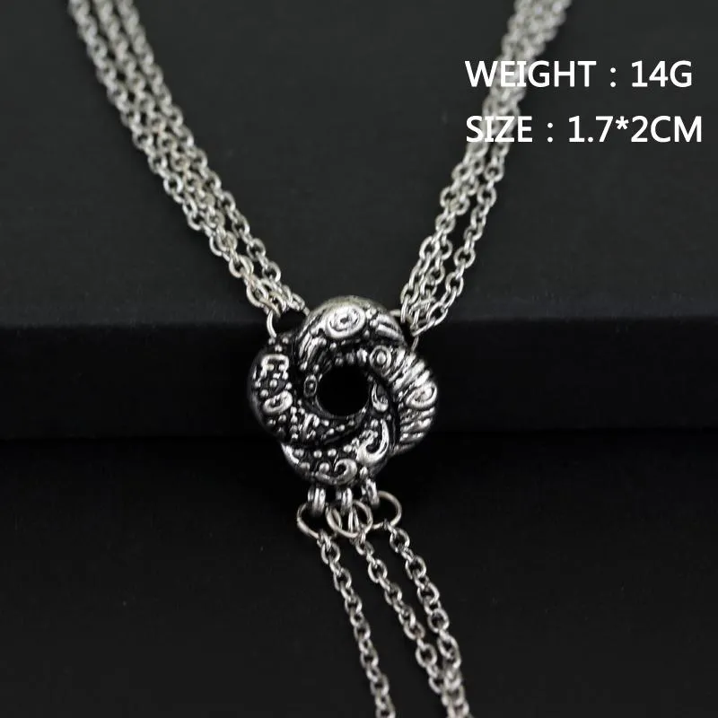 Алжирское ожерелье с узлом любви Vesper Lynd Casino Royale Bond Girl Love Knot ожерелье винтажное посеребренное женское ювелирное изделие12749