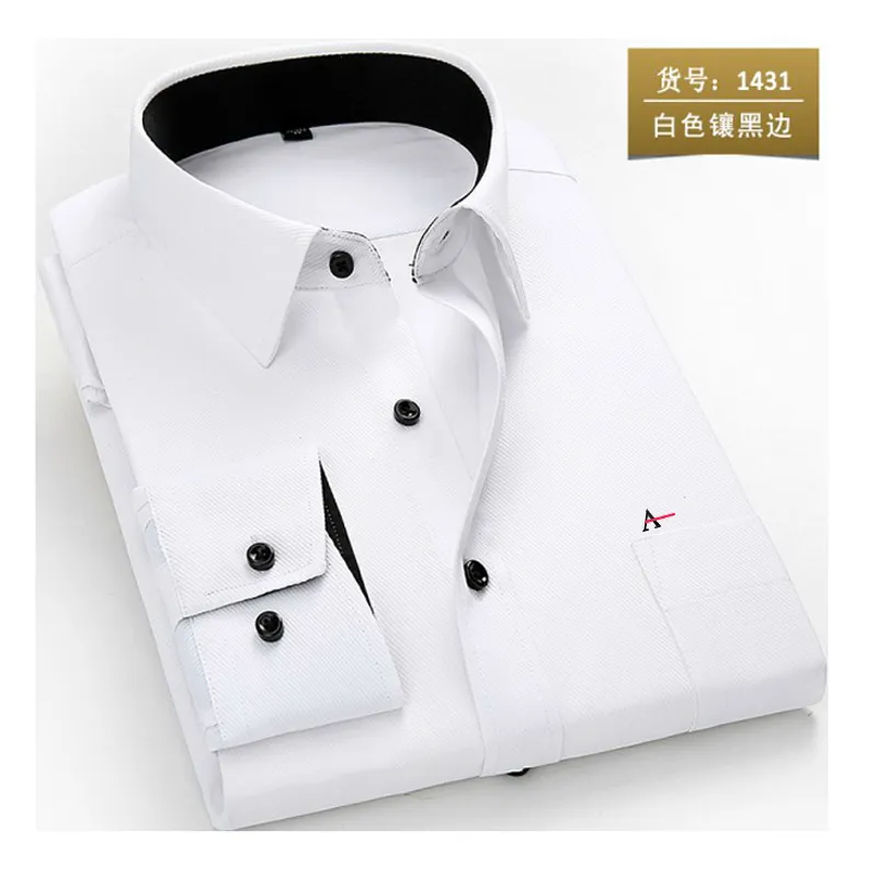 reserva aramy camicia da uomo manica lunga camicia elegante da uomo moda maschile business abbigliamento formale camicie da lavoro ufficio bianco 220309