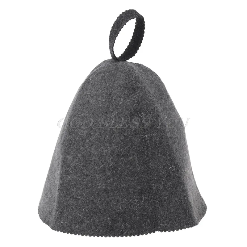 Cappello da sauna in feltro di lana anti-calore berretto russo Banya doccia bagno casa protezione della testa goccia Y1124217R