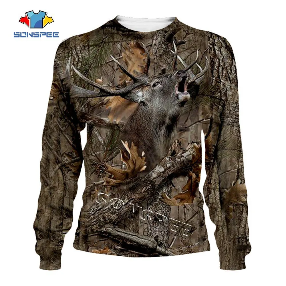 z-New Fashion Streetwear Hip hop Hooded Sweatshirt Long Sleeve Men Women Casual Pullover Camo HUNTING ANIMALS Elk 3D Hoodies Hoody (2)