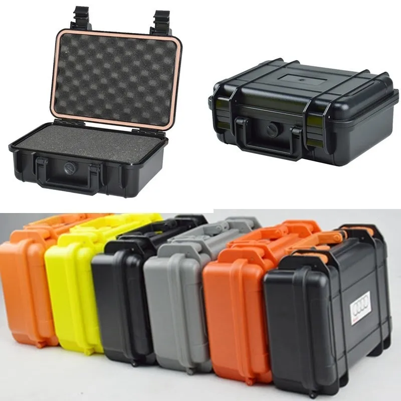 Boîte de sécurité pour caméra antichoc, boîtier rigide étanche scellé en ABS, étui d'équipement avec boîte à outils en mousse pour véhicule, valise résistante aux chocs C252B