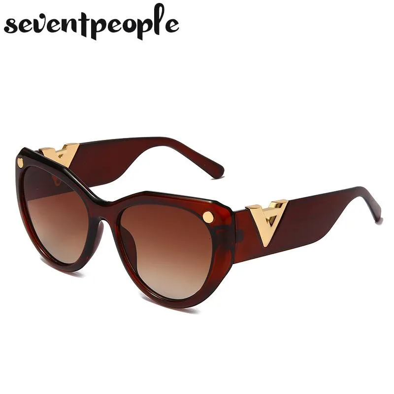 Sonnenbrille Übergroße Cat Eye Frauen 2023 Luxe Mode Cateye Sonnenbrille Für Damen Vintage Großen Rahmen Sunglass307W