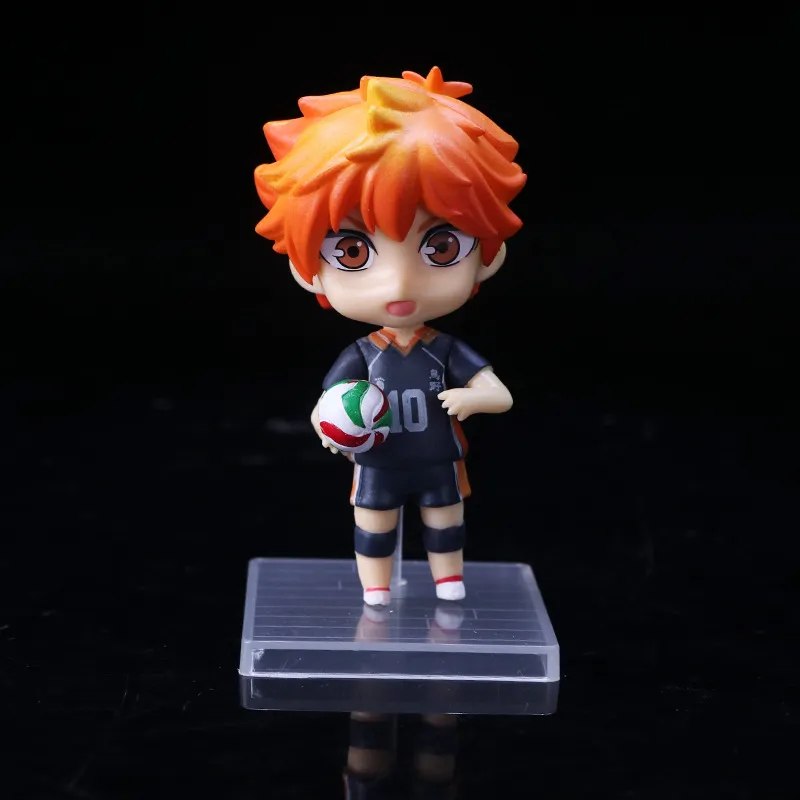 set haikyuuかわいいpvcアニメフィギュアトイスhinata shoyo tobio kenma tooru yuu keiモデルネコマアクション図