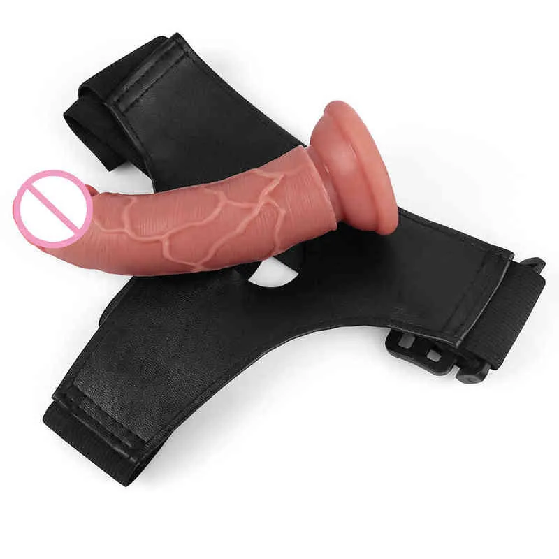 NXY Dildos Zabawki Anal Szynka Silikonowe Lala Wearable Spodnie Skórzane Penis Men's T Dildo Lesbian Les Sex Products 0225