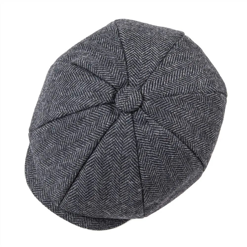 JANGOUL Woollen Tweed Kid sboy Cap Boy Girl Herringbone Child Flat Small Size Infant Toddler Youth Beret Hat Boina 001 2012162427