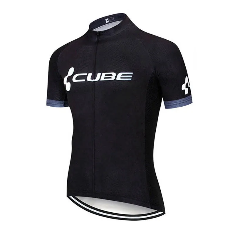 2021 CUBE team Mens 100% Polyester Cycling jersey Summer Quick-Dry Short Sleeves MTB Bike shirt Outdoor Sportswear Roupa Ciclismo 304C