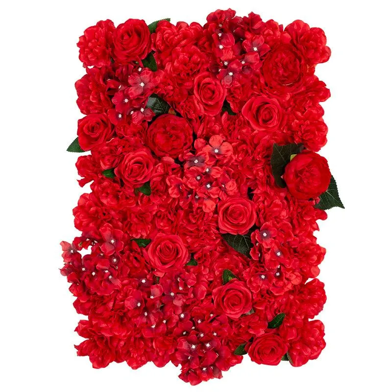 Hochwertige INS-Blumenwand, 40 x 60 cm, Seidenrose, künstliche Blumen, Wand für Hochzeit, Party, Geschäft, Einkaufszentrum, Hintergrunddekoration278N