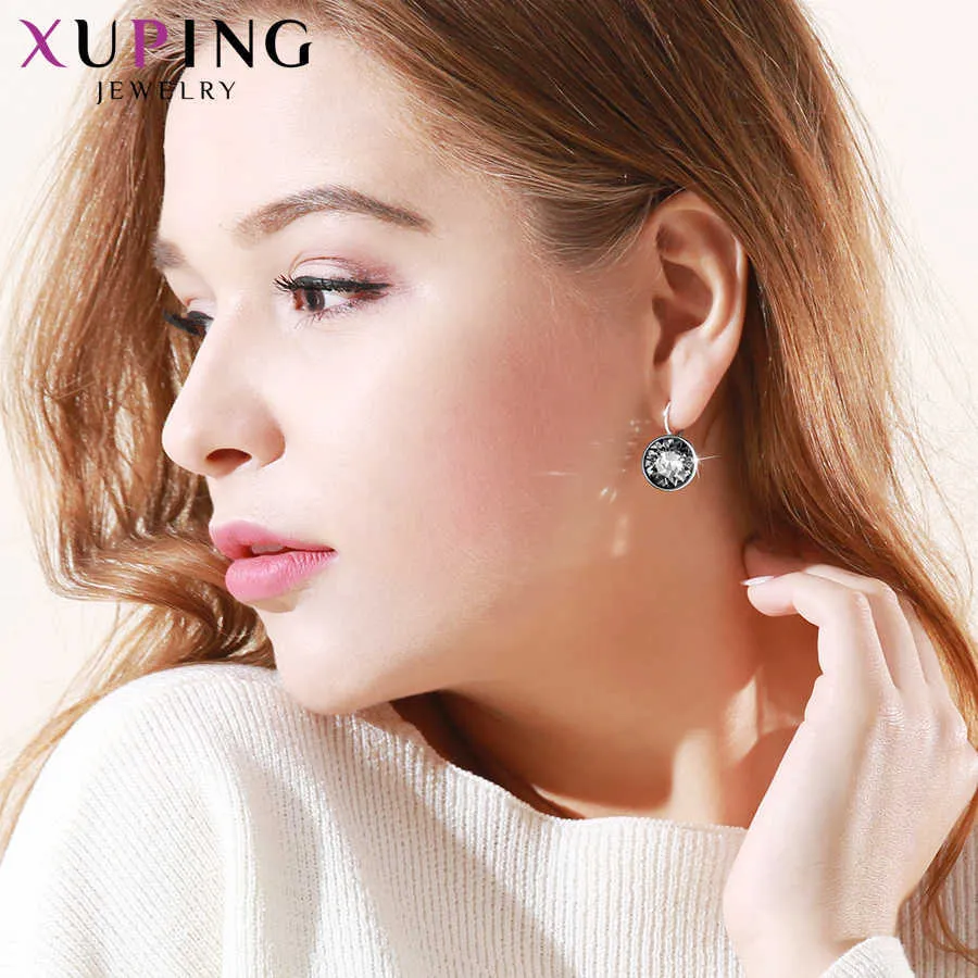 Xuping Jewelry Fashion Crystal earring with Rhodium for WomenギフトA00615428 2201193612693