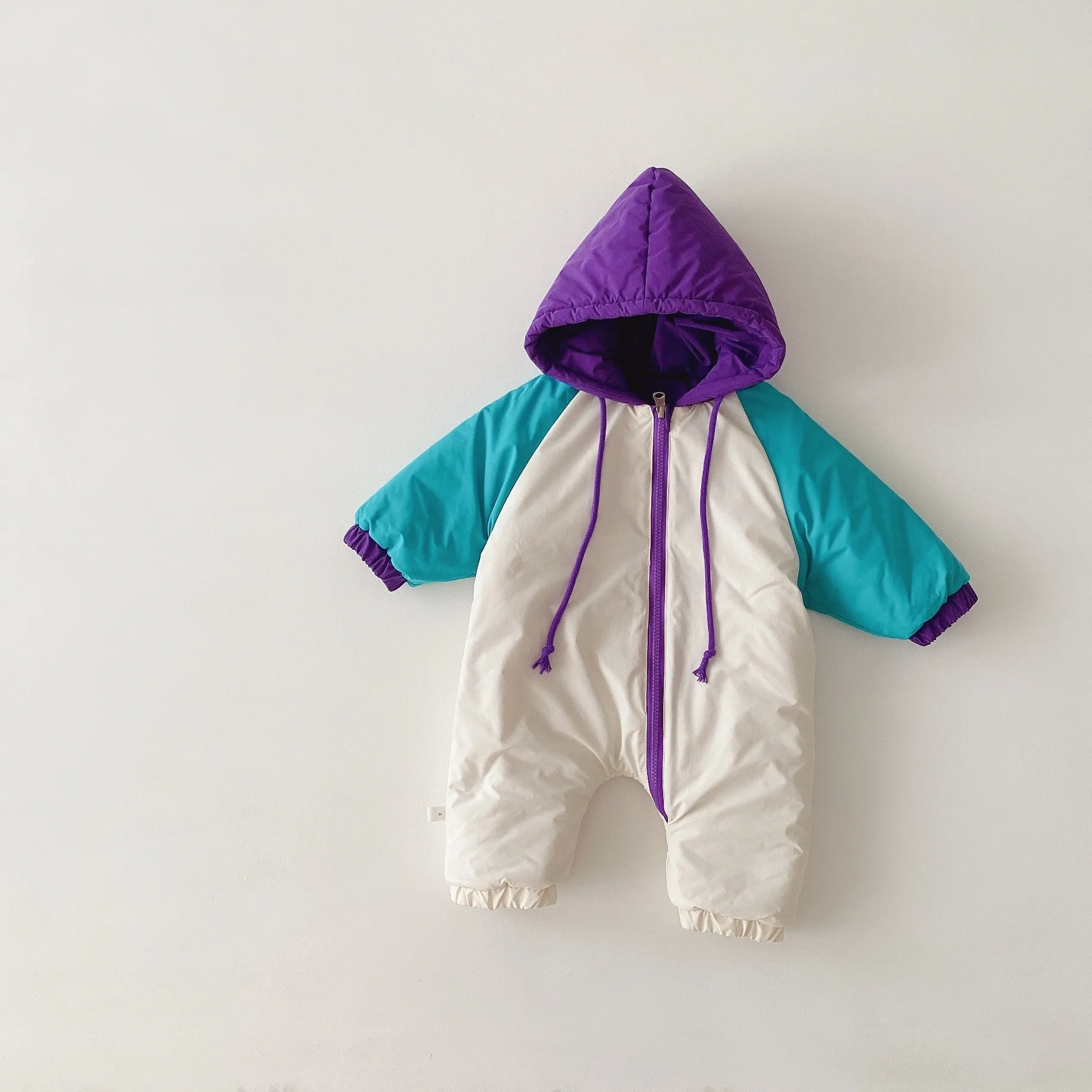 Inverno quente roupas grossas infantil bebê snowsuit menino menina macacão dupla face criança para baixo jaqueta com capuz macacão outfits 2010266024791