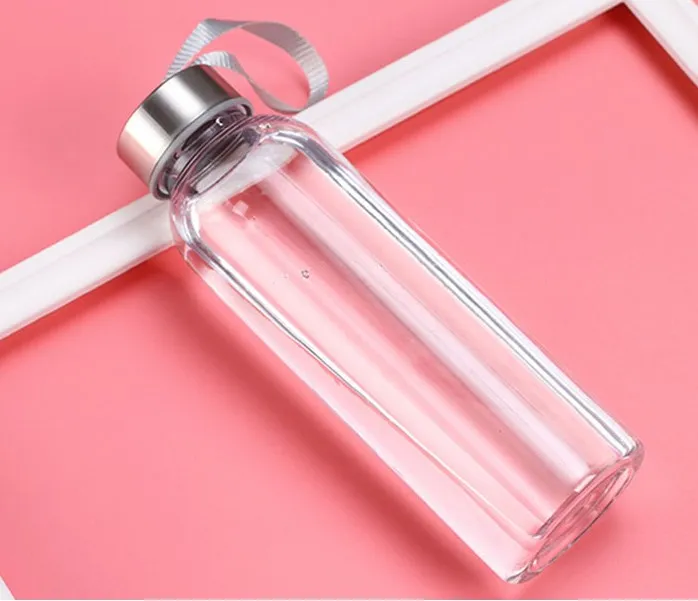 Nouveaux sports extérieurs bouteilles d'eau portables en plastique transparent transparent des déplacements à l'épreuve des fuites pour la bouteille d'eau Studen drinkware296m