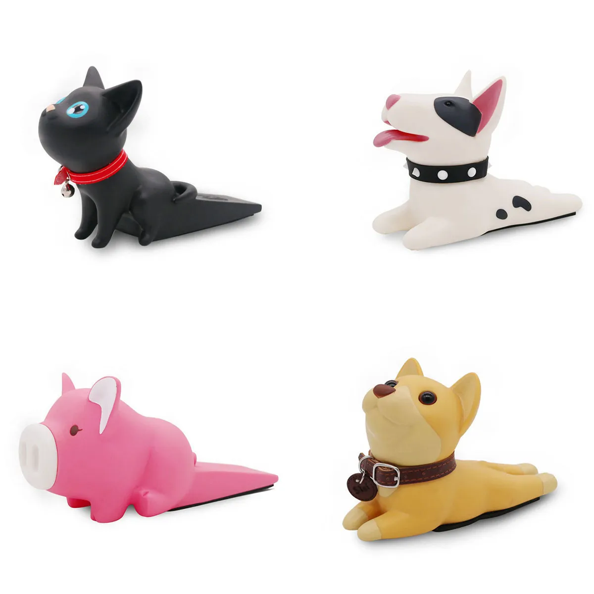 porte bouchon mignon dessin animé animaux chiens chats forme bébé doigts protecteur porte bouchons cale pare-chocs support accessoires de sécurité 201013