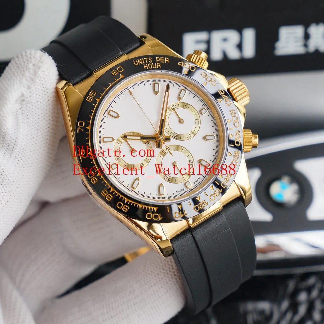 11 Style -Sell BP Factory 7750 Movement Mens Armswatches 40 mm 116518 116515 116519 Ceramic Bezel Sapphire Glass Chronogra288V
