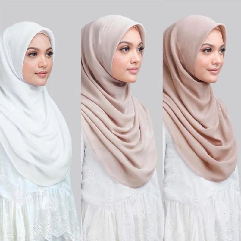 Pérola chiffon bolha monocromática lenço bolha lenço de alta qualidade direta vendendo hijab s fábrica étnica i9n0273h