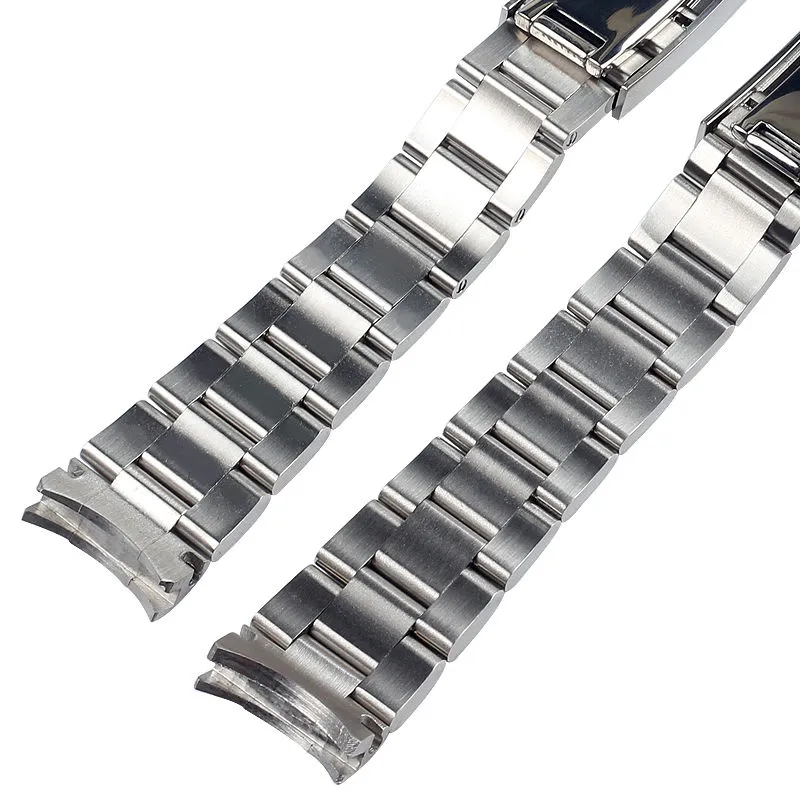 mens designer montres de haute qualité 20mm Bracelet en acier inoxydable avec boucle de grille réglable brosse Bracelet pour fermoir Sub-Gmt aaa