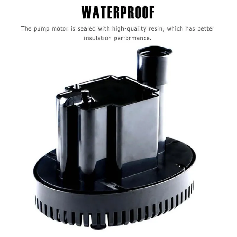 Pompe à eau submersible ultra silencieuse pour aquarium, fontaine, étang de jardin, rocaille, filtre réglable 10003500L Y200917