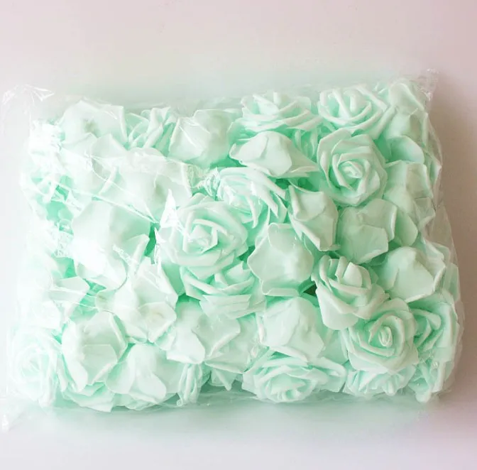 Новое высокое качество 200 шт. 6 см пенопластовые головки роз искусственные головки цветов свадебные украшения белый цветок head301m