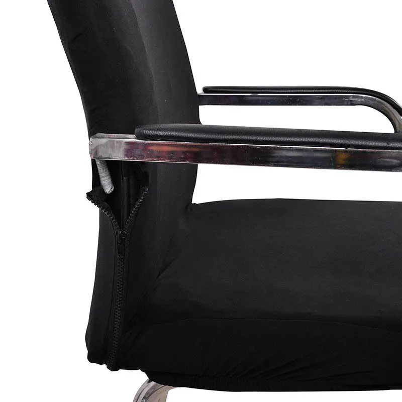 M / L tailles chaise de bureau couverture spandex élastique stretch noir ascenseur ordinateur bras chaise housse de siège coussin Y200103