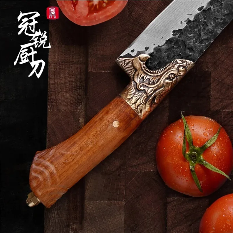 シェフナイフステンレス鋼伝統的な中国の虐殺肉屋キッチンクッキングバーベキューガジェットスライス肉野菜6362023