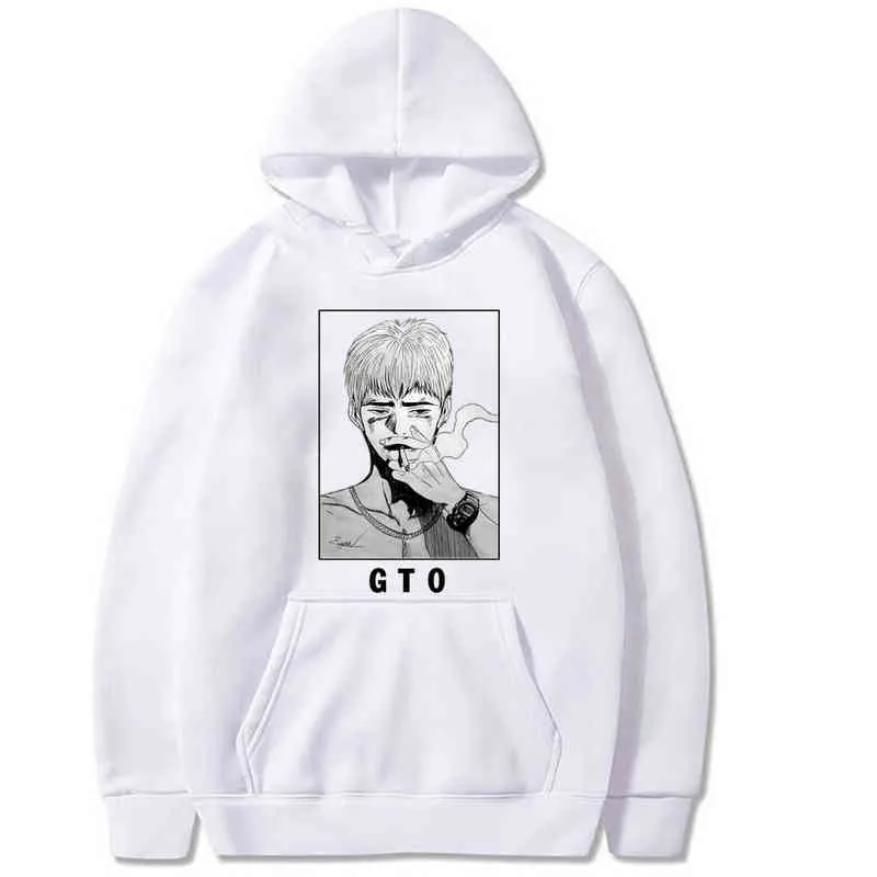 GTO Great Leraar Mannen Vrouwelijke Hoodie Casual Pullover Sweatshirt Mode Japan Anime Hip Hop Tops H1227