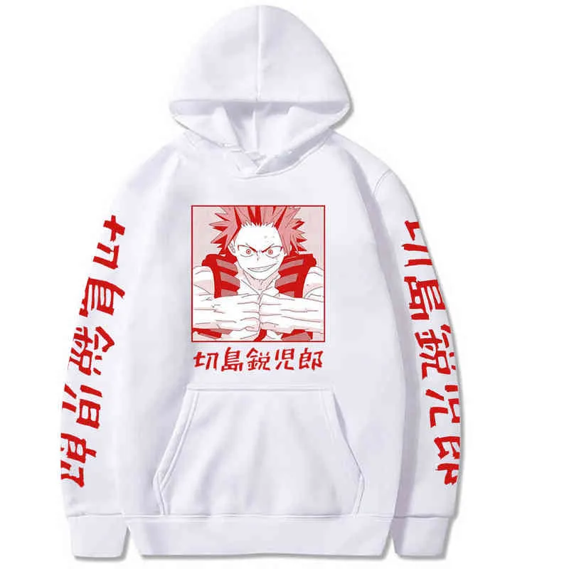 Harajuku min hjälte akademia unisex hoodies japanska anime tryckta män hoodie streetwear casual sweatshirts h1227