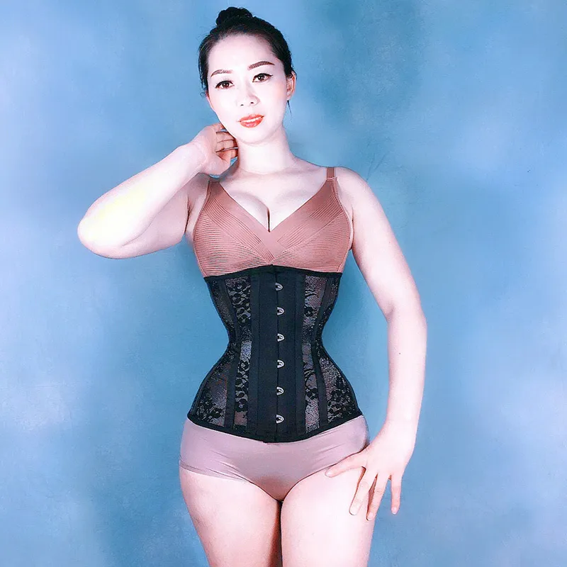 SEXY Gotico Sottoseno Corsetto e vita cincher Bustini Top Allenamento Forma Cintura il corpo Taglie forti Lingerie XXS-XXL 210402