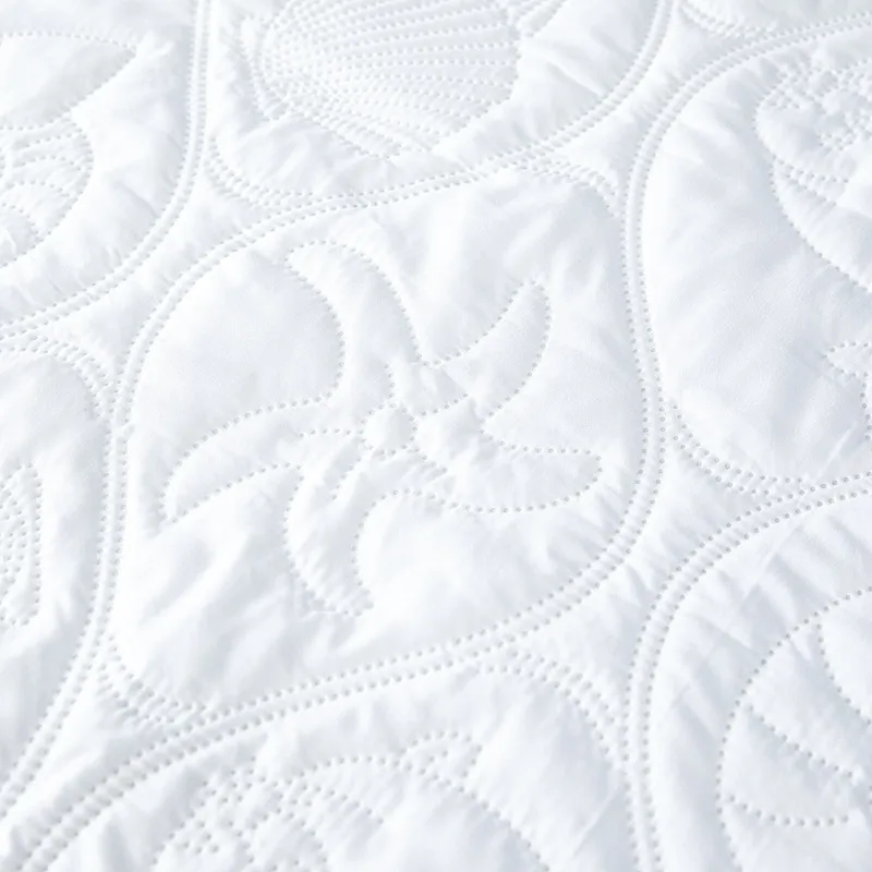 Coperchio materasso trapuntato impermeabile Cover materasso a colori solidi copertina di cuscinetto letto morbido King Queen size 2012189319083