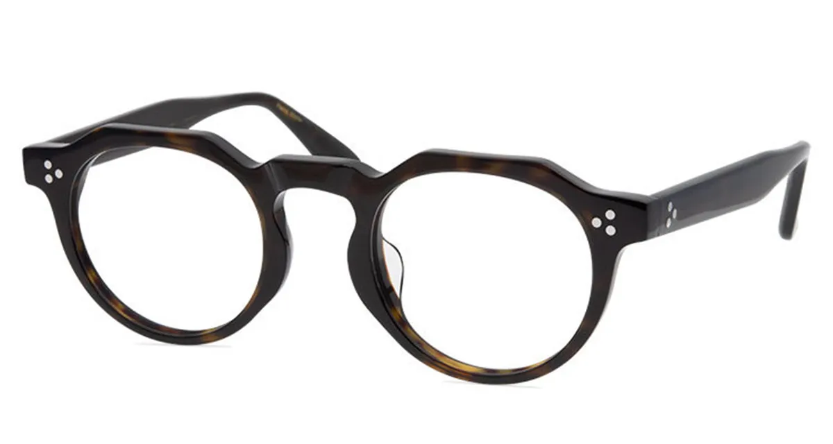 Мужская оптическая оправа Glassese, круглые оправы для очков, оправа для очков в стиле ретро, модные очки, женские очки для близорукости ручной работы с коробкой1984