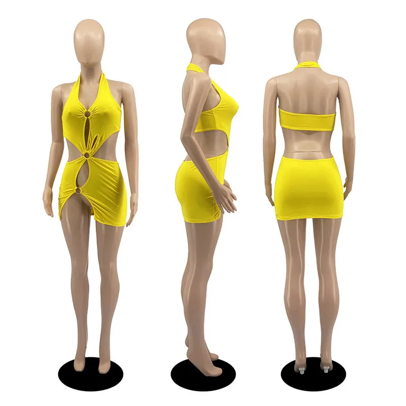 Wholesale Dresses for Women Sexy Bodycon Mini Clothes Fashion High Quality Elegant Luxury Club Wear K6690