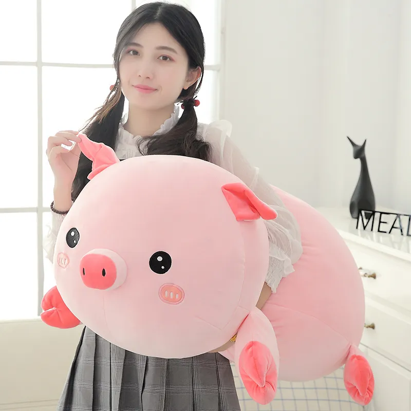 Cute Peluches Grandes Pink Pig Plush Toys Pillow Soft Down Cotton Baby Toys  Kawaii Animal Doll Home Decoration Hogar Decoracin LJ200914 From Zjj961029,  $53.72