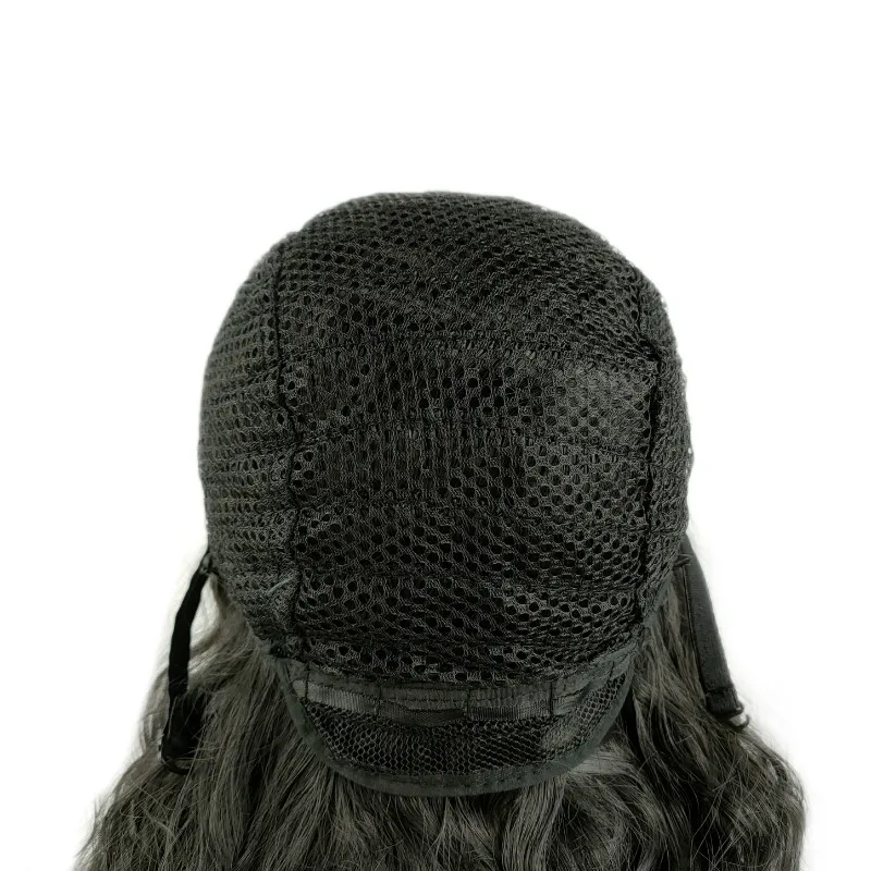 18 дюймов вьющиеся волнистые синтетические парики симуляции человеческих волос парики волос для черно-белых женщин Pelucas de Cabello Natural K11