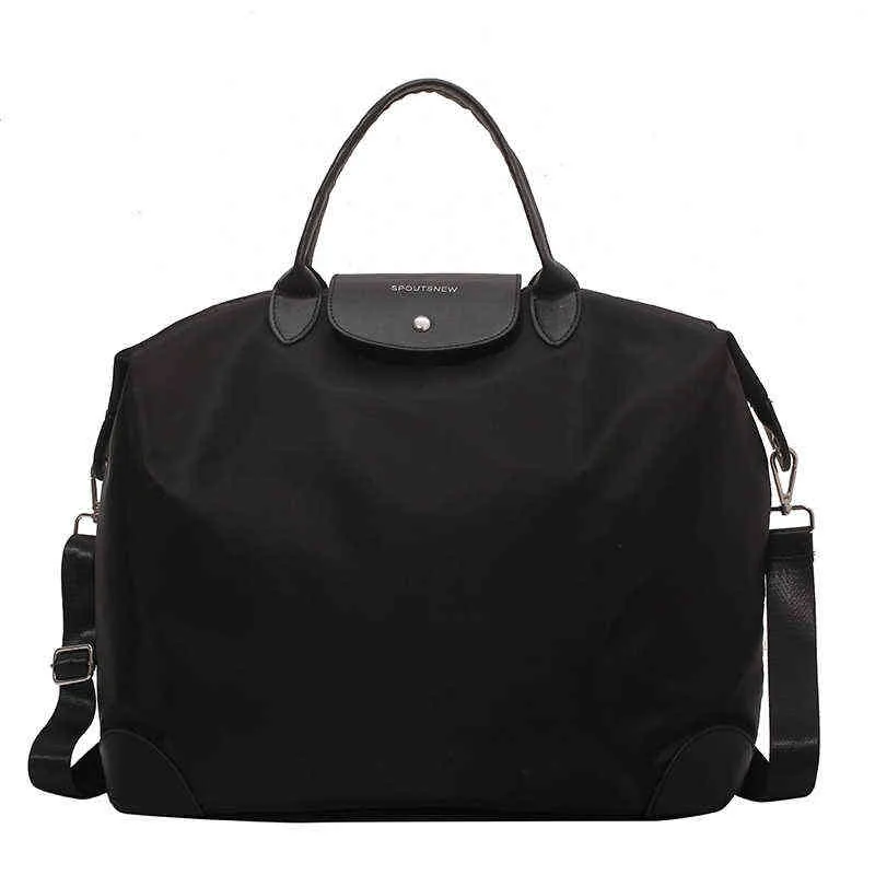 Sacs à provisions femmes sac en Nylon mode Simple loisirs épaule grand paquet dame sac à main Anti-déchirure étanche grand 220301