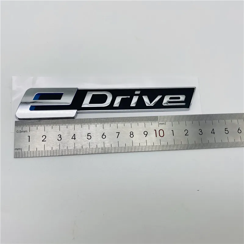 EDrive Adesivo de pára-choque lateral de carro traseiro emblema de letra traseira para BMW 7 X1 X3 X5 i8 e Drive3987494