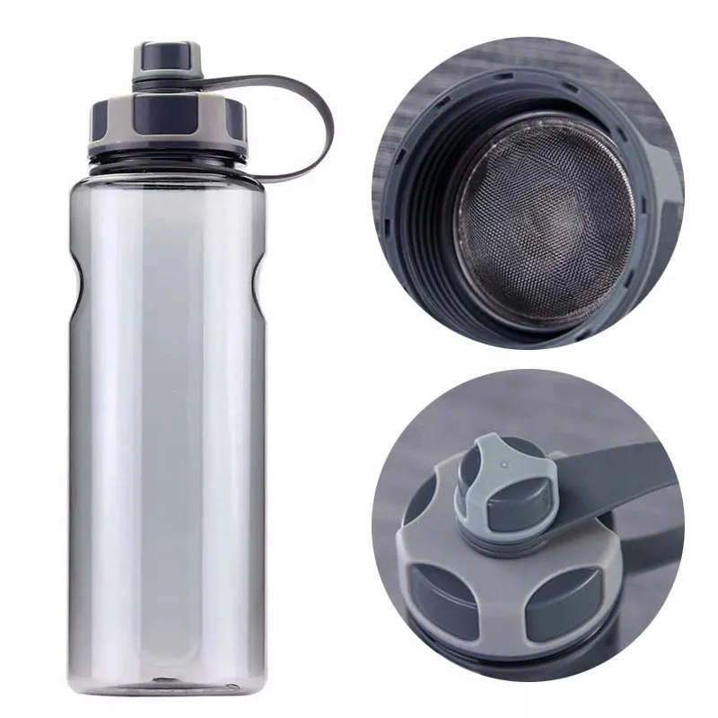 Bouteille d'eau de sport en plastique portable 1000 ml sans BPA Eau de bouteille de boisson sportive directe 1500 ml 2000 ml avec infuseur à thé 1,5 L 2 L 201221