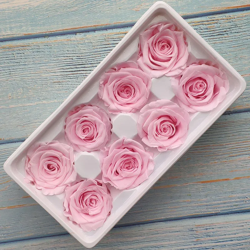 BOX boîte de roses préservées fleur de Rose immortelle matériel de bricolage décorations de fleurs entières fleurs éternelles 45CM classe B Q11268887213