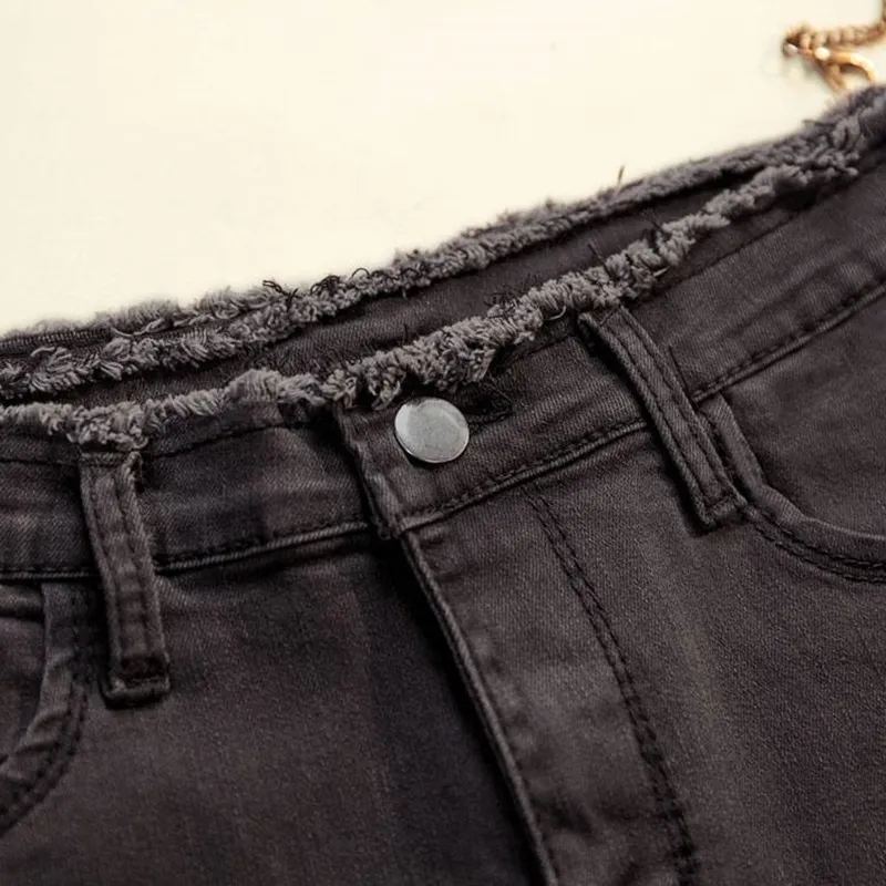 Garemay jeans pantaloni denim femminile jeans colore nero jeans donna allunga bottoms pantaloni magri pantaloni da donna donne 201030