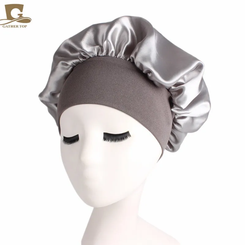 Nouveau large bord haut bandeau élastique bonnet de couchage casquette de chimiothérapie pour femmes et bonnet de soins capillaires tjm-301 bonnets chapeaux pour femmes chapeau hommes