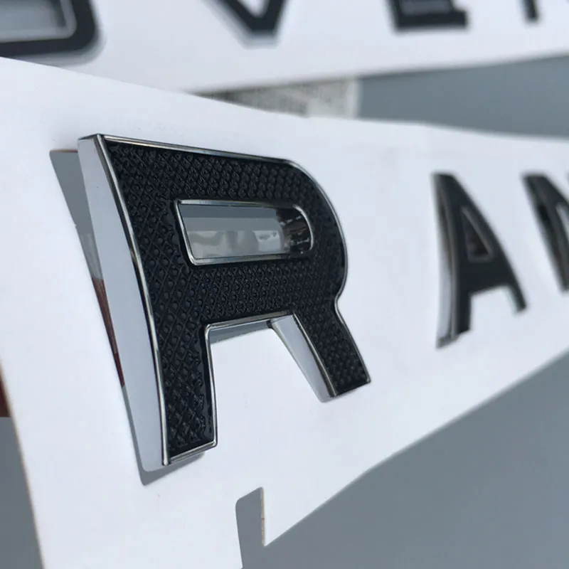 Letters Embleem Badge Logo voor Range Rover SV Autobiografie SPORT DISCOVERY EVOQUE VELAR Auto Styling Kap Kofferbak Badge Sticker6656720