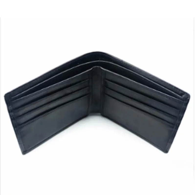 Male Genuine Leather designer wallet Casual Short Business Card holder pocket Fashion Purse wallets for men263J
