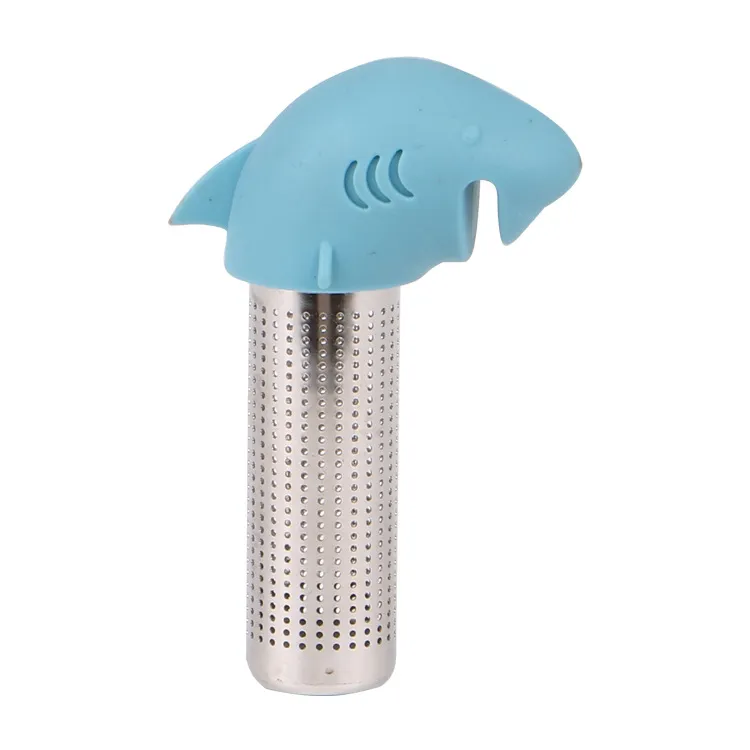 Petit homme parapluie thé infuseur hibou feuilles mobiles passoire en silicone forme de requin filtre à thé en acier inoxydable 304 cuisine fournitures de thé