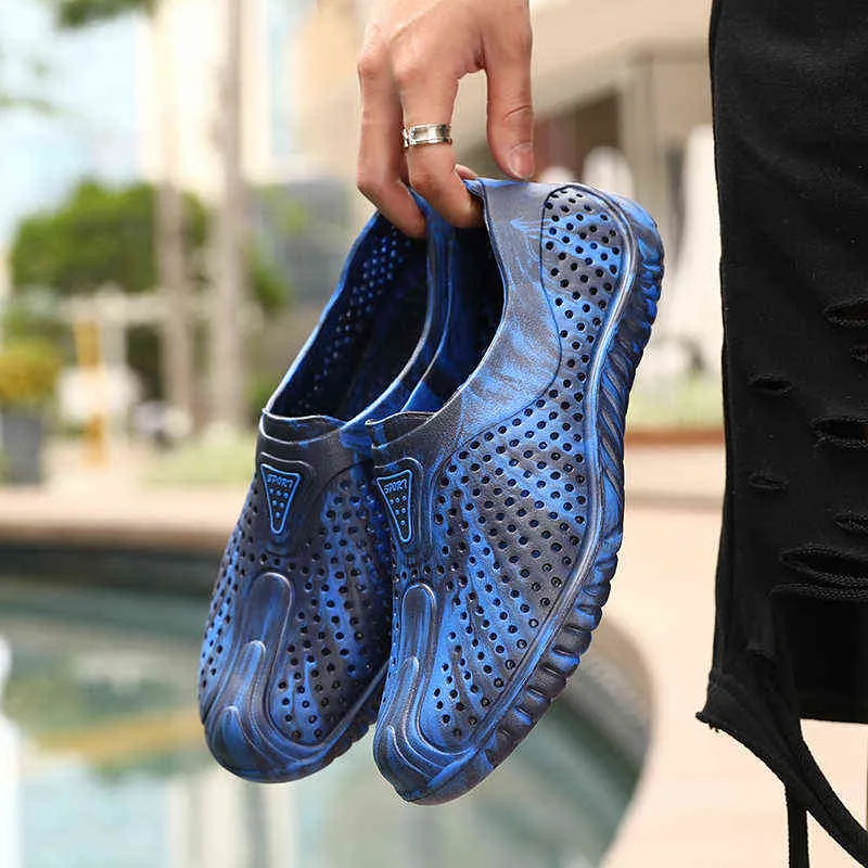 Сандалии Валстоун повседневная мужские пляжные забивки летом мода дышащая обувь для мужчин нескользящая наружная скольжение мужская обувь 220302