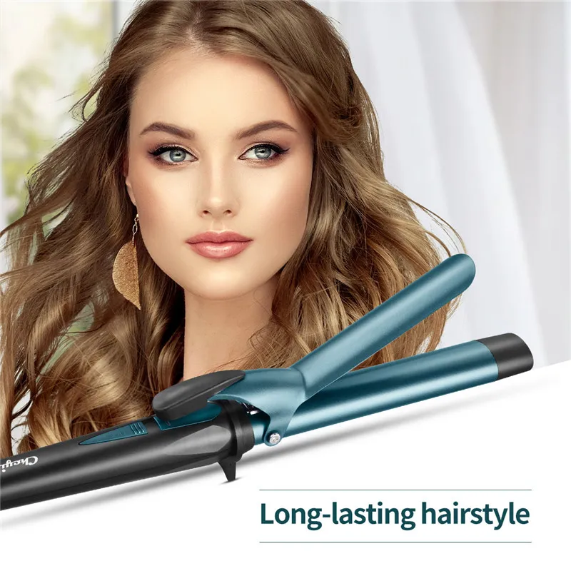 Profesyonel Elektrikli Saç Bigudi 32mm Seramik Kaplama Saç Curling Değnek Anti-Haşlama Bukleler Salon Moda Styling Araçları