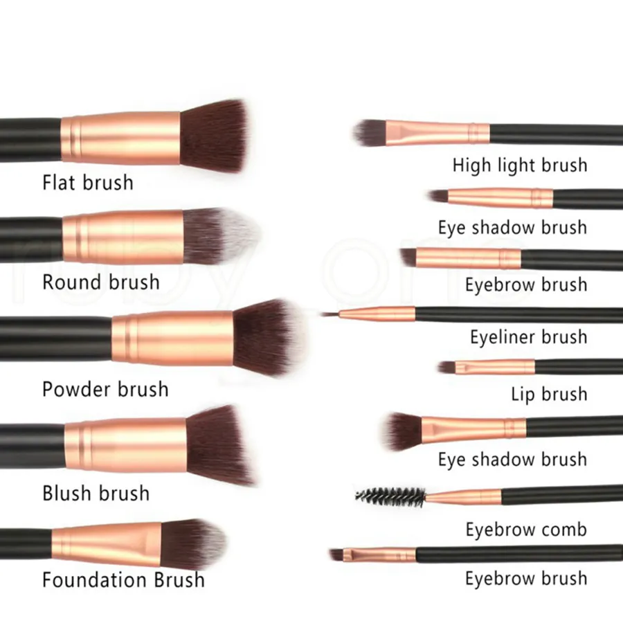 Wooden Handle Makeup Brushes Set Foundation Blush Eye Shadow Blending Cosmetic Brushes Make Up Tools 