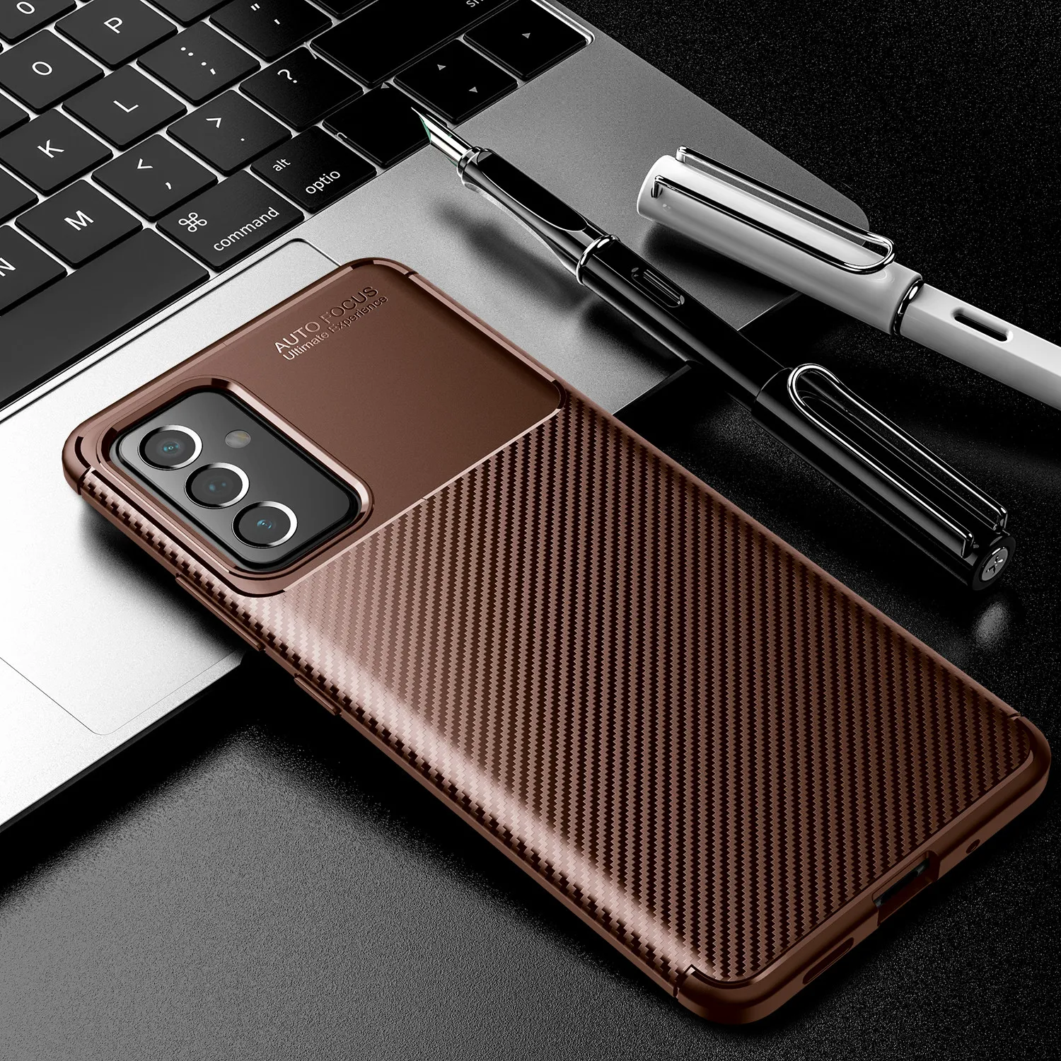 Luxury Carbon Fiber Shockproof Cases For Samsung Galaxy A82 5G Soft TPU Silicone Bumper Protective Back Cover Capa Coque Fundas