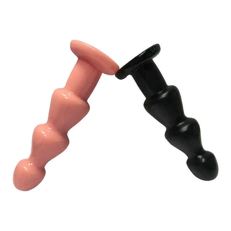 NXY Dildos Anal Toys Large Pagoda Plug for Men and Women Masturbation Device Backyard Pull Bead Chrysanthemum Massage Fun Expansion Adult Products 0225